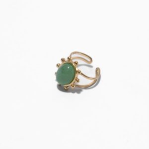 Green Gem Finger Ring