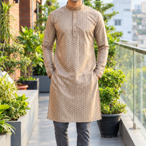 Cotton Patterned Casual Panjabi for Men – FF 007