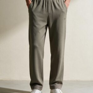 Men's Olive Gray Relaxed Jogger Pants